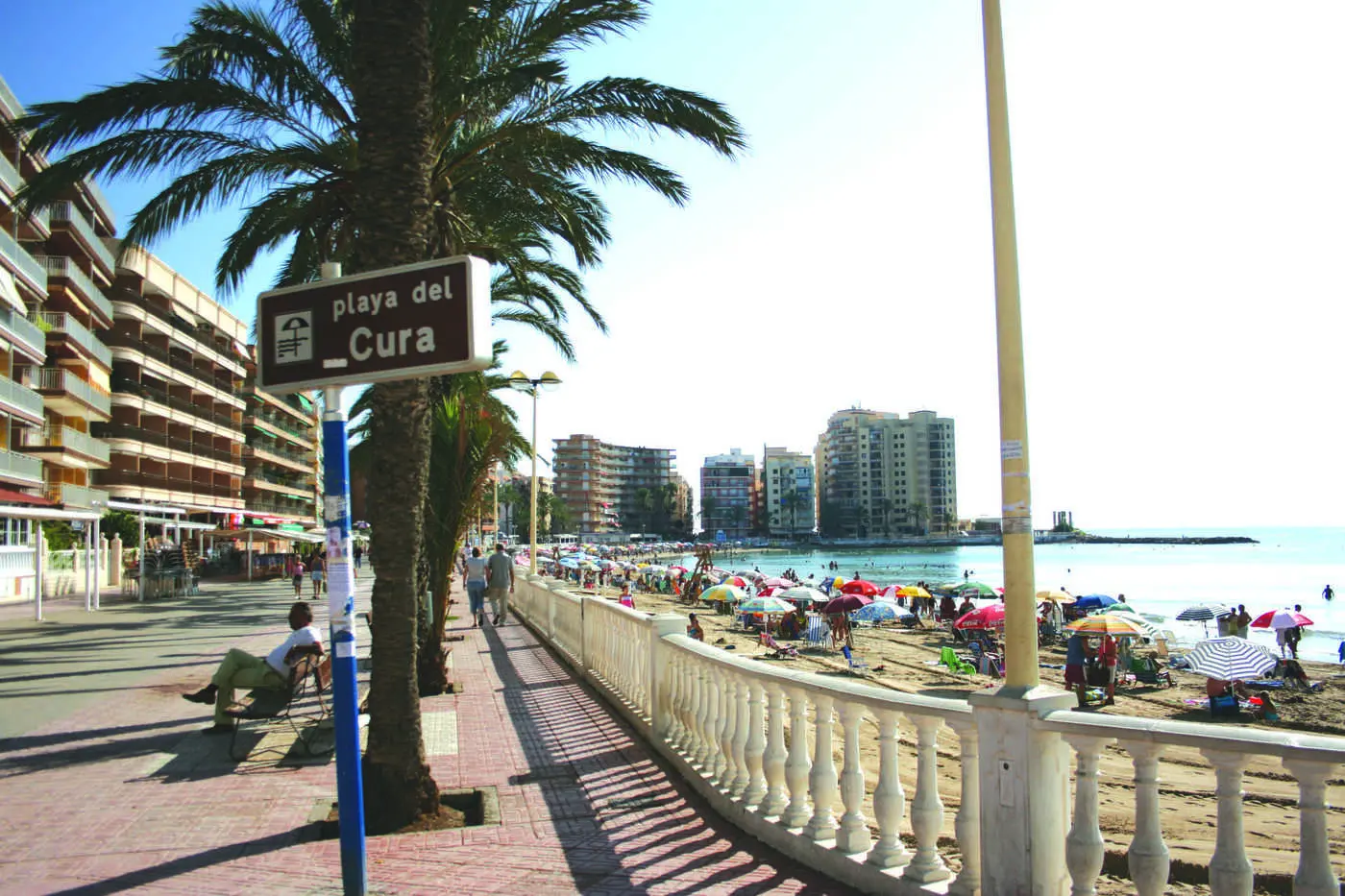 Promenade de Playa del Cura, plage centrale de Torrevieja